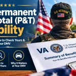 VA Permanent and Total (P&T) Disability | What It Means, How to Check Yours & Why It Matters at Your DMV